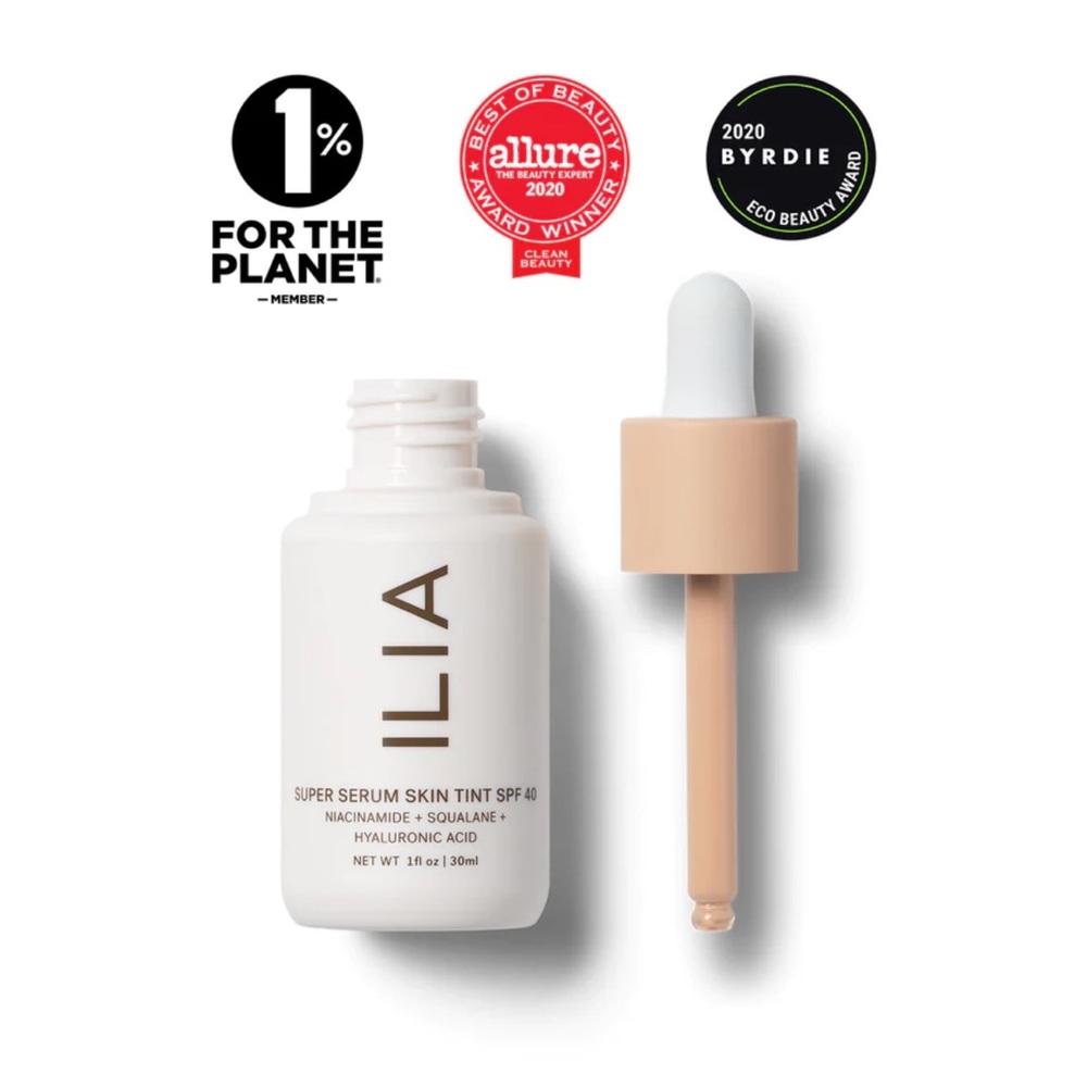 🌸 NEW ILIA Super Serum Skin Tint SPF 40 Skye ☁️